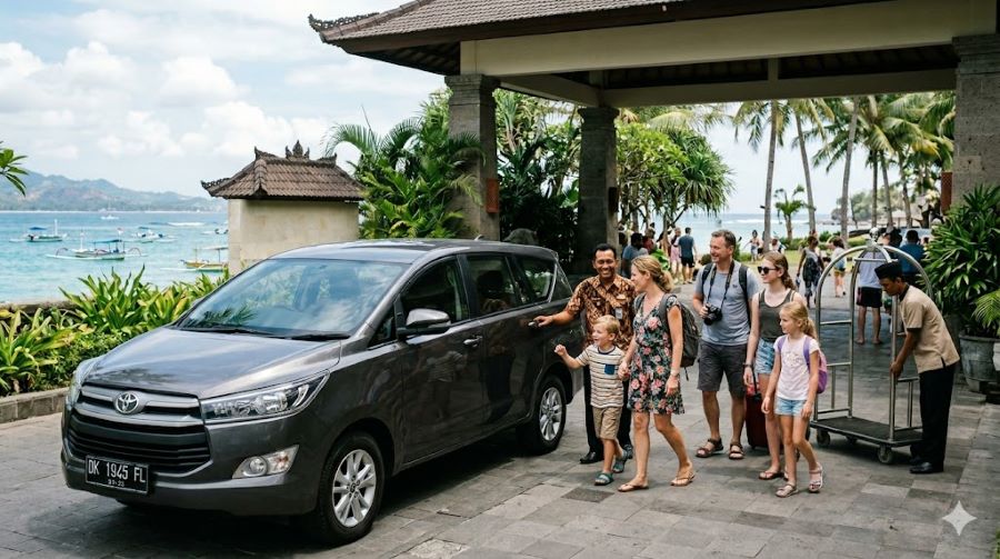 cara ke Pura Lingsar dari Bandara Lombok