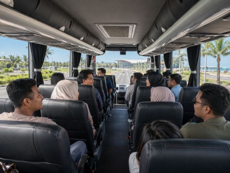 sewa bus pariwisata 38 seat lombok