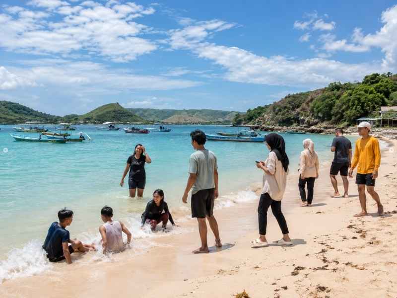 Pantai Gerupuk untuk Rombongan