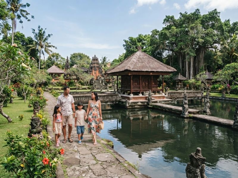 Wisata keluarga di Taman Mayura