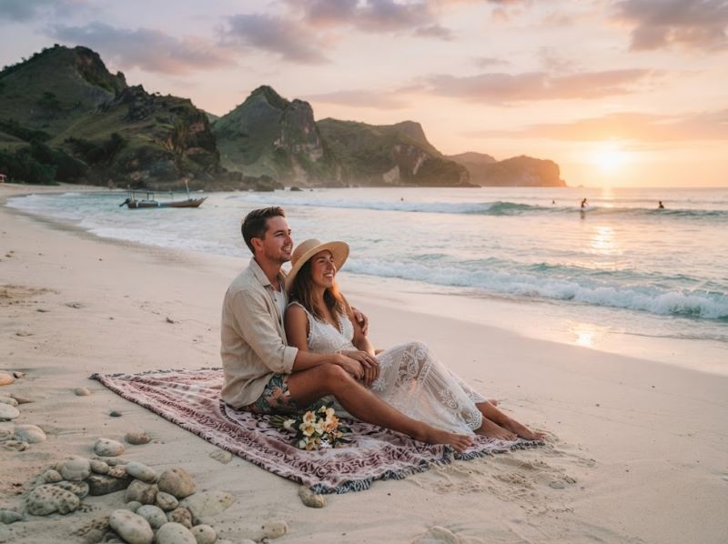 honeymoon di Pantai Mawi