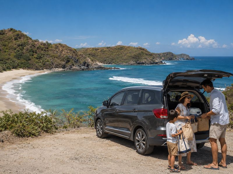 harga transportasi ke Pantai Mawi