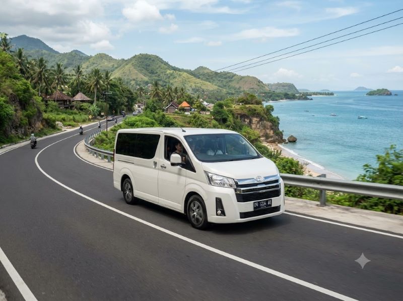 mobil luxury 10 seat untuk wisata lombok