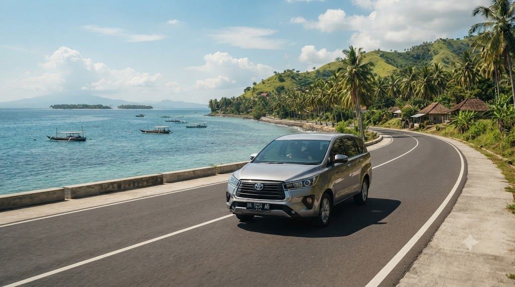 sewa mobil Mataram ke Teluk Nare