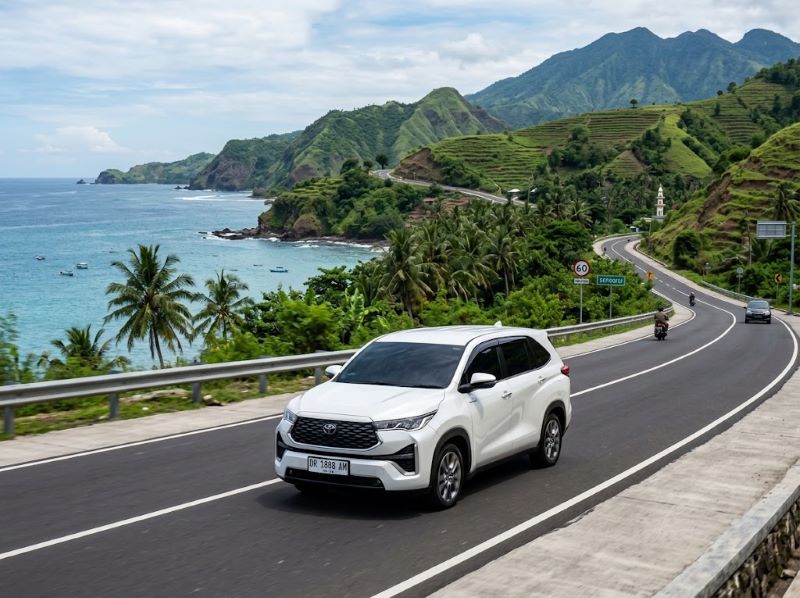 jasa sewa mobil Lombok dengan supir