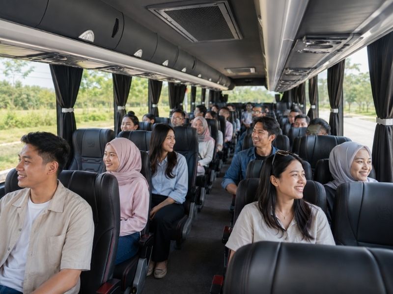 paket medium bus 38 seat lombok