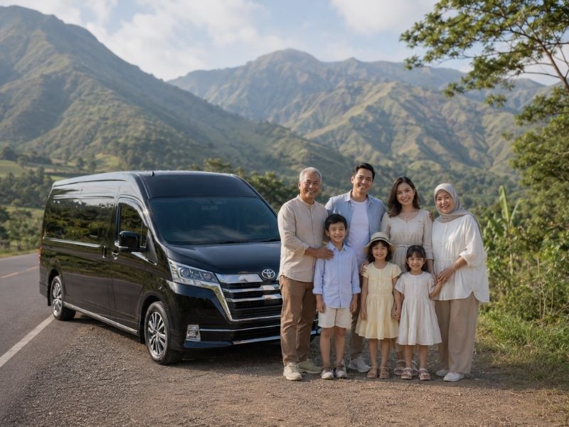 rental hiace premio luxury lombok