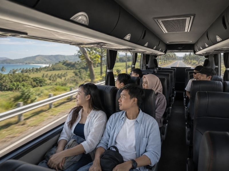 sewa bus 38 seat lombok 3 hari
