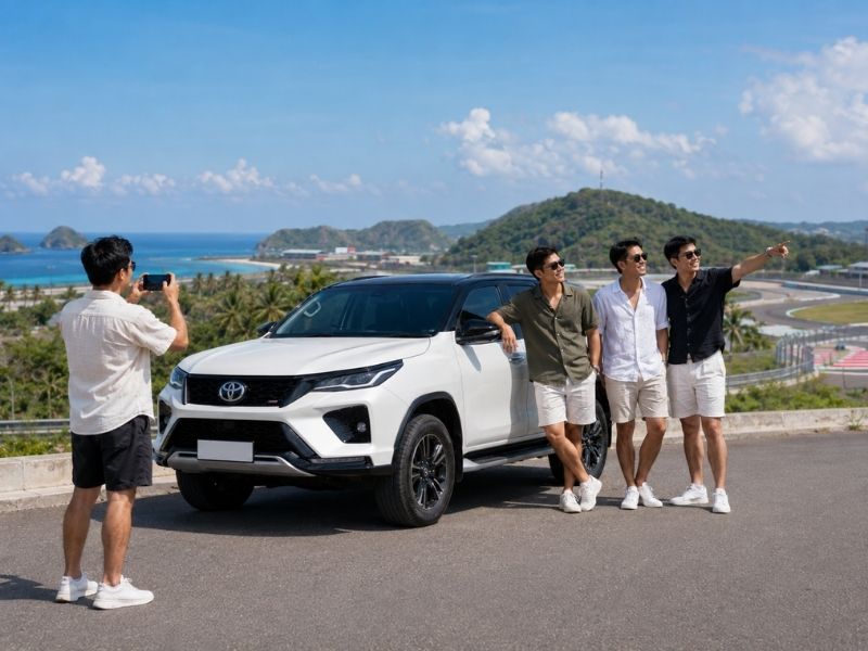 sewa fortuner lombok 12 jam