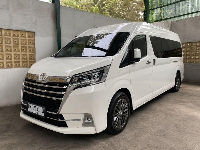 sewa hiace luxury lombok driver bbm