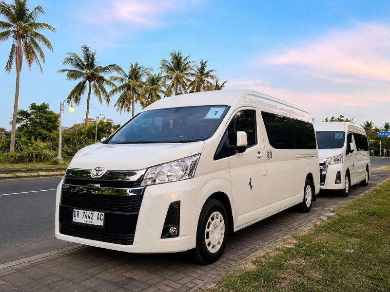 sewa hiace premio standard lombok