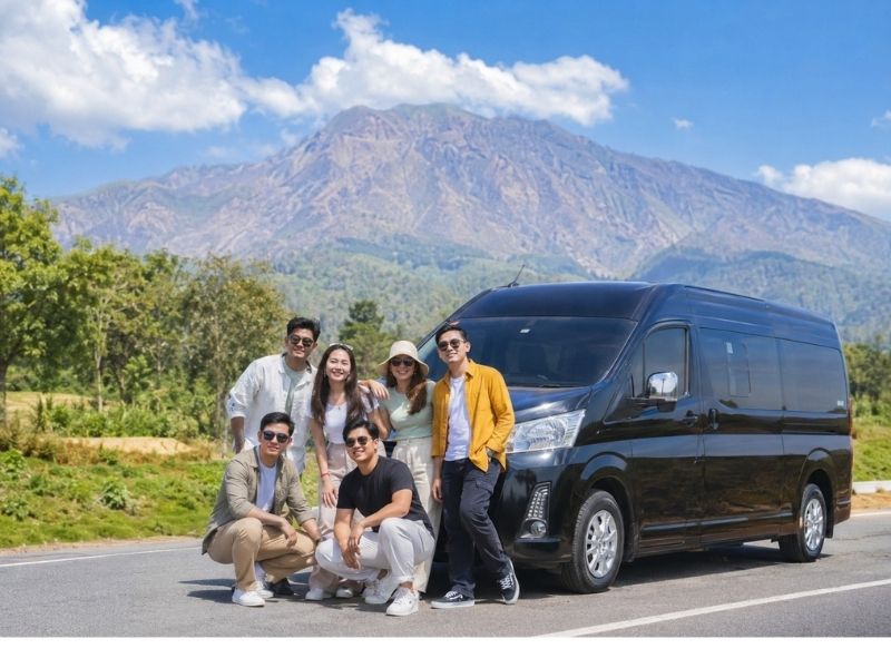 sewa mobil hiace premio luxury lombok