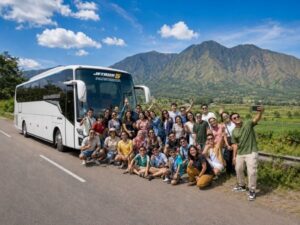 panduan sewa bus untuk rombongan di Lombok