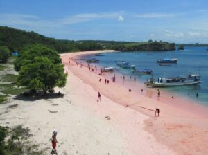 Pantai Pink untuk rombongan