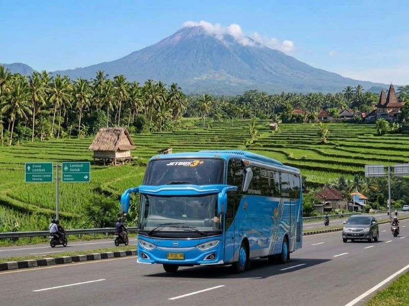 rute wisata bus Lombok untuk rombongan besar