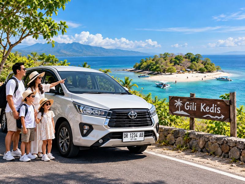 sewa mobil Lombok ke Gili Kedis