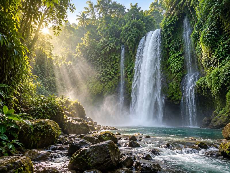 waktu terbaik ke Air Terjun Tiu Kelep
