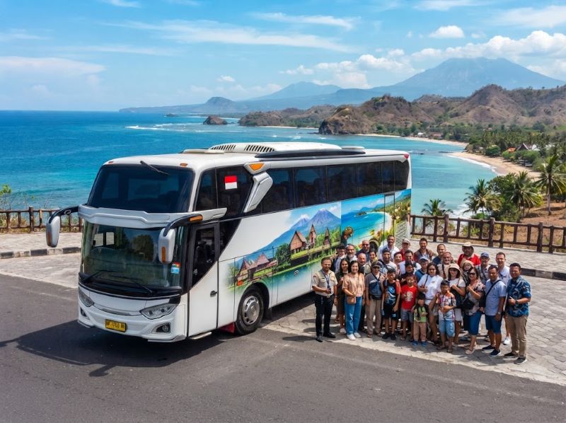 Tips memilih bus sesuai jumlah peserta trip Lombok
