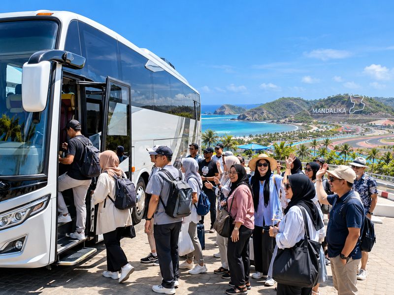 itinerary rombongan lombok 3 hari dengan bus
